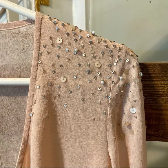 RARE Pura Vida pink sheer long sleeved top size XS - Picture 7 of 15